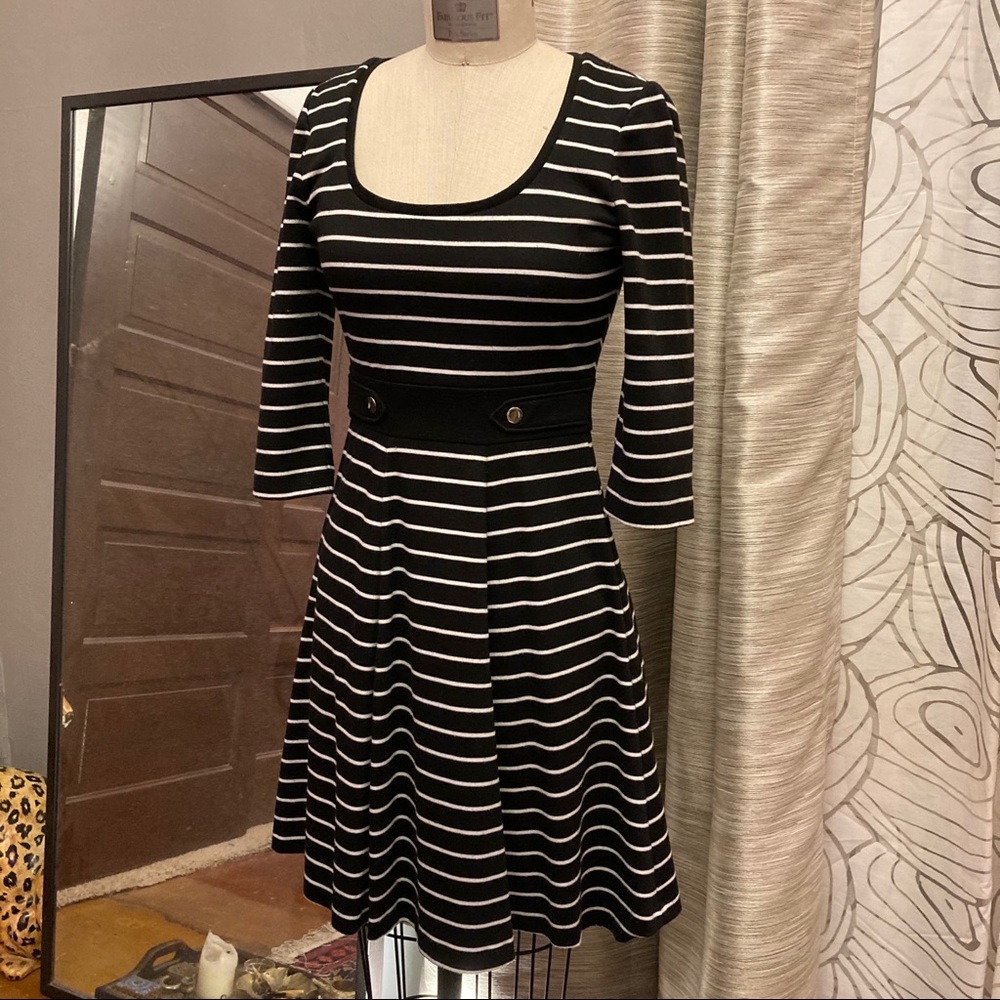 White House Black Market Striped Knit Dress